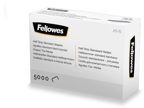 Capse 26/6, half strip 5000 buc/set Fellowes